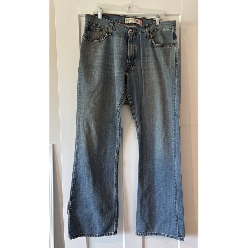 Vintage Levis 527 Jeans Mens 36x34 Blue Dark Wash Cotton Bootcut Denim